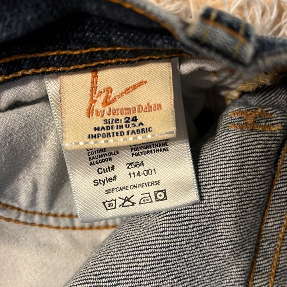 Citizens of humanity by Jerome dahan rare vintage, distressed, jeans, size 24 - Picture 4 of 4